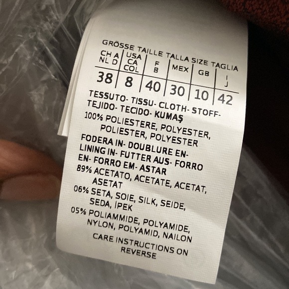 NEW MaxMara Women's Coat Sz 10 Bordeaux - Picture 5 of 7